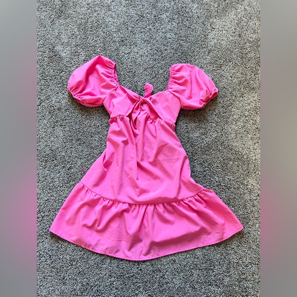 3 pink dresses